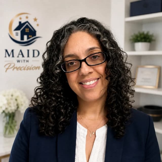Lisa, founder and owner of Maid With Precision